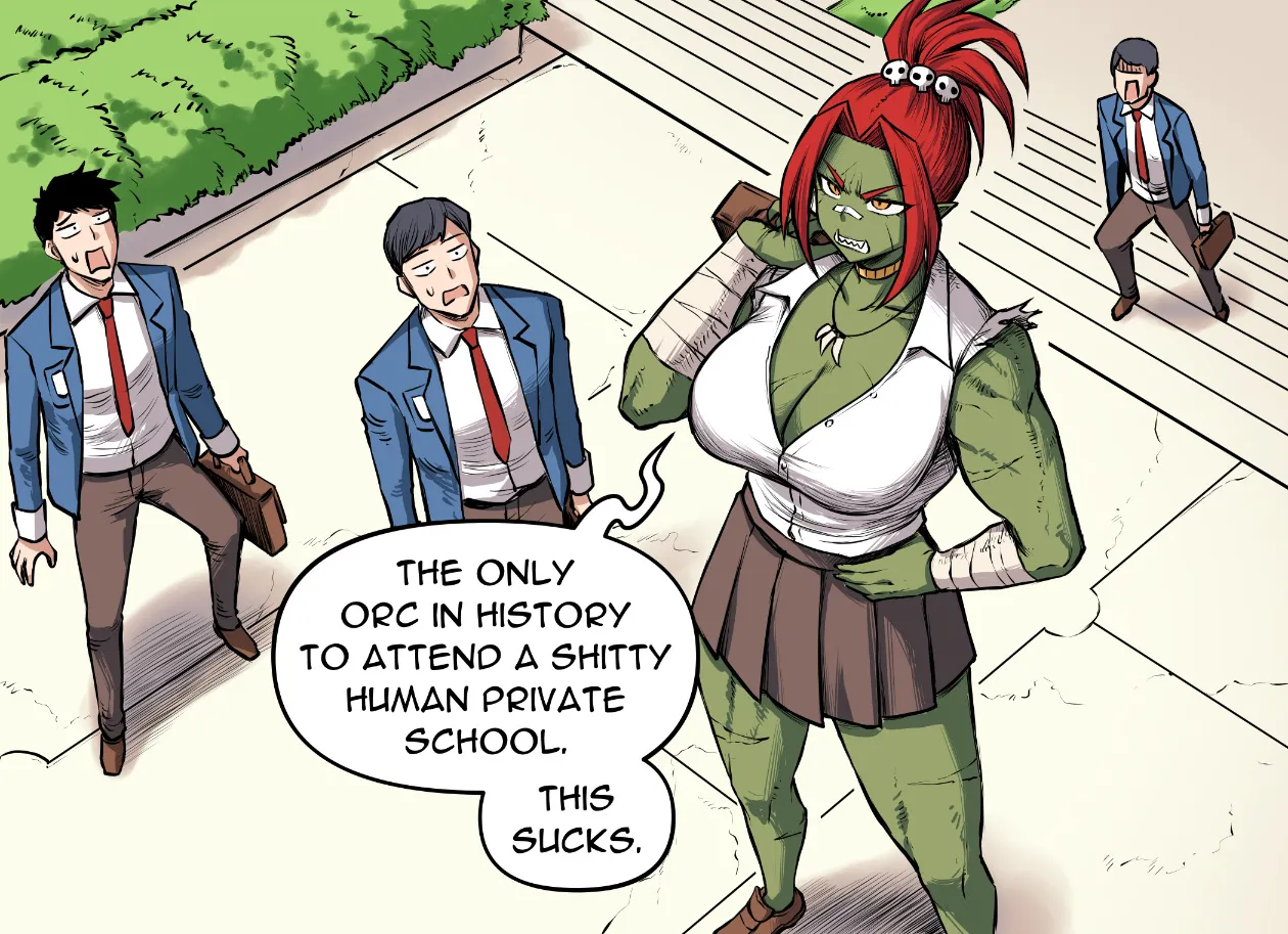 Orc Girl Goes To High School Chapter 1 Page 3